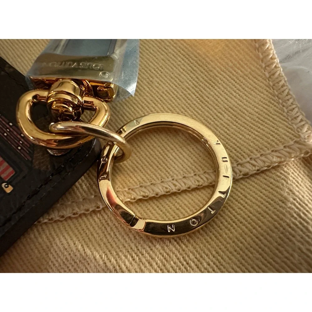 Louis Vuitton Monogram Illustre Trunk Key Holder Keychain Bag Charm